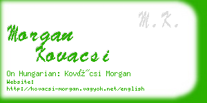 morgan kovacsi business card